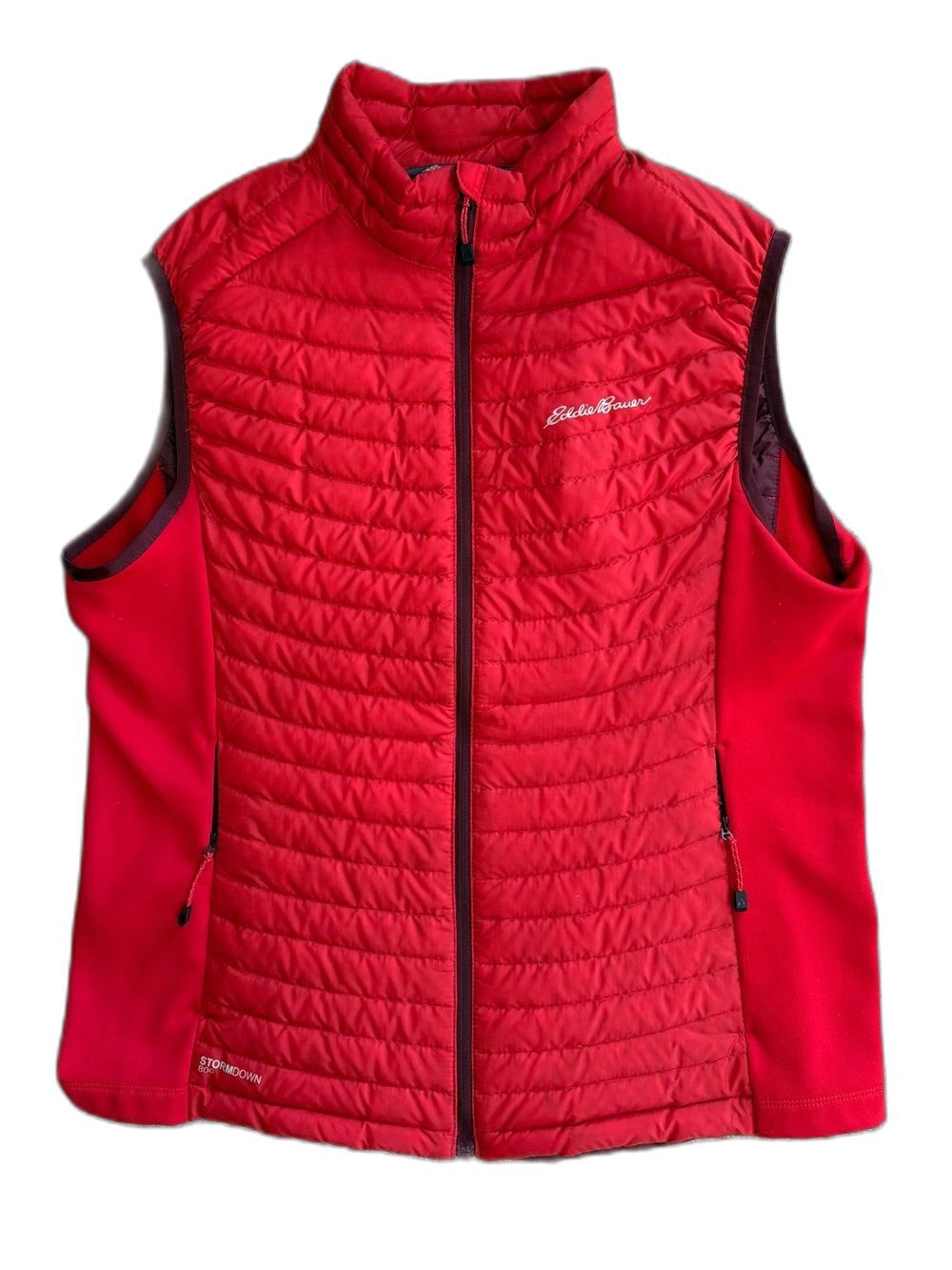 Eddie Bauer Women’s L Red StormDown 800 First Ascent Ignite Vest Puffer Gorpcore